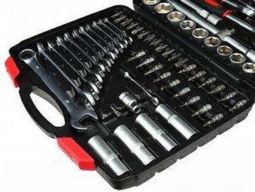 Setovi ručnog alata: Komplet alata u koferu – bogat set nasadnih gedora, bitova i ključeva — 5