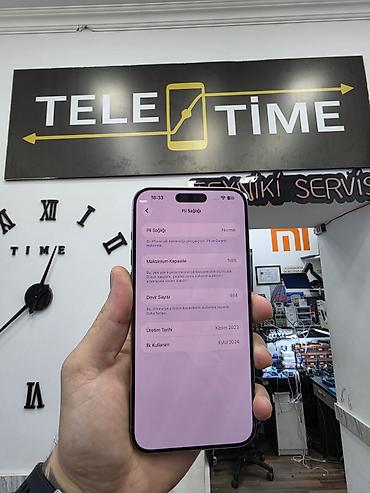 iphone vp: IPhone 15 Pro Max, 256 GB, Natural Titanium, Zəmanət, Simsiz şarj, Face ID — 2