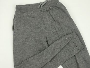 brązowa bluzka z krótkim rękawem: Sweatpants, 14 years, 158/164, condition - Good