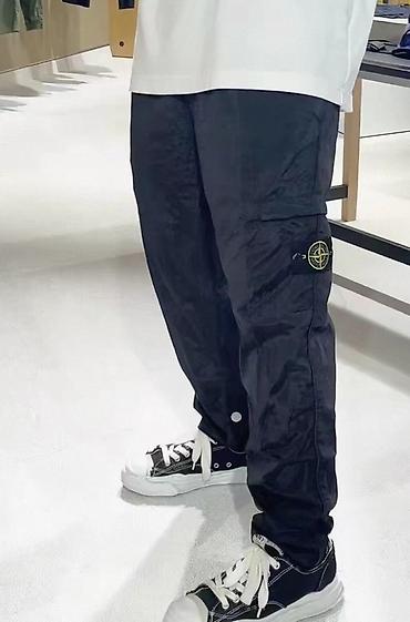 стон айлонд: Мужской комплект Stone Island: легкая ветровка + брюки карго - Цвет — 4