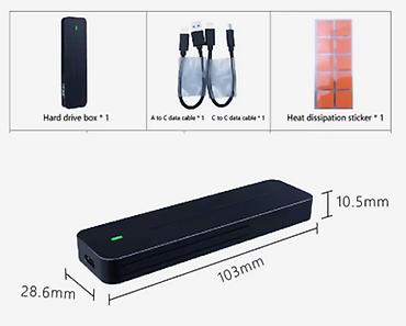 256 gb ssd: Xarici SSD disk 512 GB, M.2, Yeni — 3