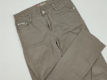 reserved wyprzedaż spodnie damskie: Material trousers for women, L (EU 40)
