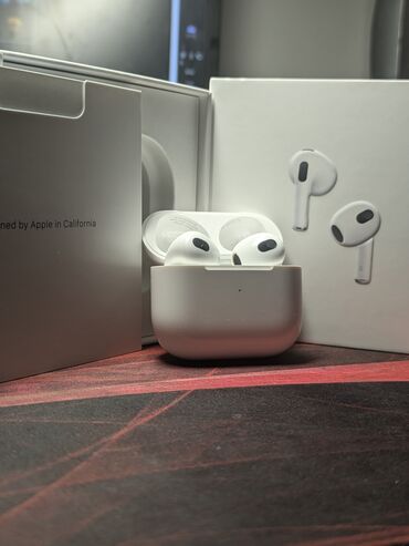 коробка airpods: Вкладыши, Apple, Б/у, Беспроводные (Bluetooth), Для занятий спортом