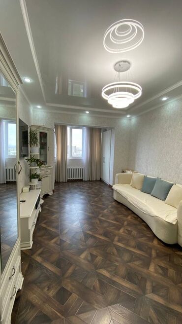 купить квартиру в бишкеке без ремонта: 3 бөлмө, 65 кв. м, 105-серия, 9 кабат, Евроремонт