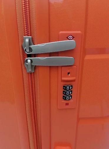 Putni koferi i torbe: Tvrdi kofer na točkiće – narandžaste boje - Materijal: čvrsta ABS/PC — 5