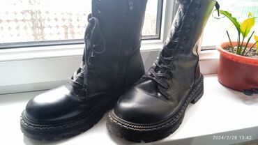зимние обувь мужские: Сапоги, 40, цвет - Черный