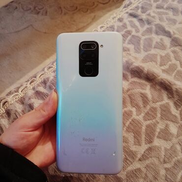 телефон флай 9: Xiaomi Redmi Note 9, 4 GB, цвет - Синий, 
 Кнопочный, Отпечаток пальца, Face ID