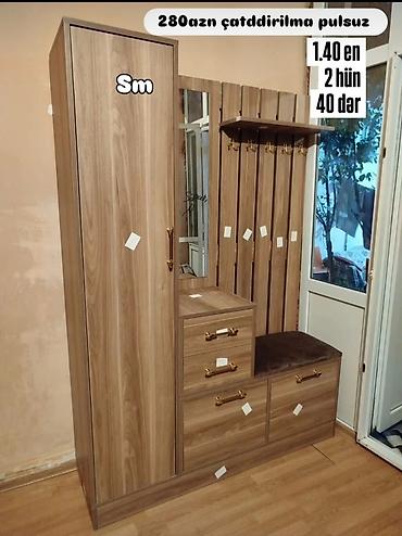 papaq sekilleri: Yeni, 1 qapı, Güzgülü, Qəhvəyi, Açılan, Düz dolab — 1