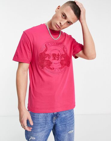 однотонные футболки оптом: Футболка 2XL (EU 44), цвет - Розовый