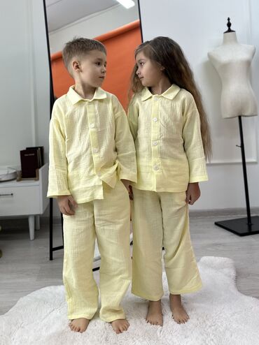 пижамы детские: Комплект, цвет - Желтый, Новый
