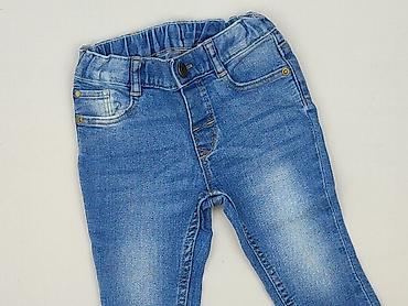 dresy relab: Spodnie jeansowe, H&M, 6-9 miesięcy, stan - Idealny — 1