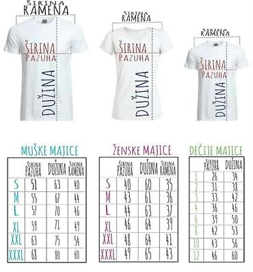 Majice: Majce sa jednostranom stampom odrasli 1600 din decu 1300 din — 30