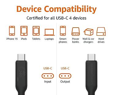 thunderbolt hdmi kabel: ⚡️Amazon Thunderbolt 4 (USB-C-to-C | 240W | 40Gbps | 8K Video) — — 3
