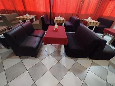 kunc divan gəncə: Kafe restoran ücün 10 dəst divan . Ölcu 1. 20 sm 2 divan 1 masa — 4