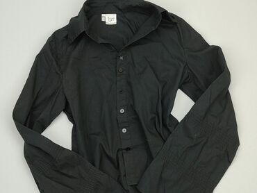 czarne bluzki z długim rękawem eleganckie: Blouse, S (EU 36), condition - Perfect