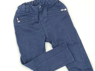 fuksjowe spodnie: Material trousers, 1.5-2 years, 92, condition - Very good