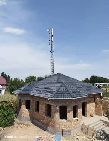 Металлочерепица: Крыша односкат, двухскат, конверт, парапет, хай-тек, металлочерепица — 9