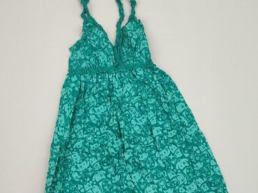 sukienki na wesele w kolorze butelkowej zieleńi: Sukienka, XS, stan - Dobry