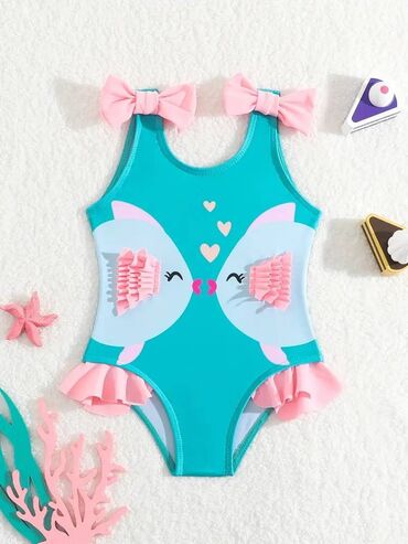 pantalone za devojcice: One-piece swimsuit, 74-80