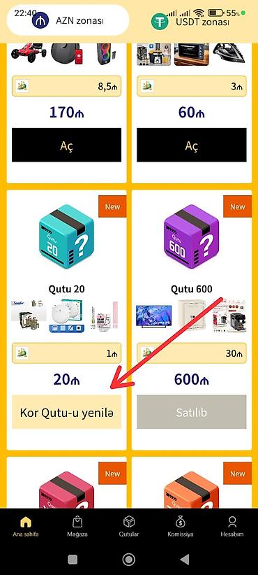lohvələr: Any Unboxing – reklam izləmə ilə gəlir qazandıran mobil platforma — 5