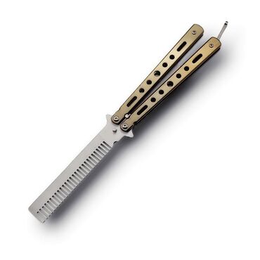 нож расческа: Складной нож-бабочка, расческа из нержавеющей стали