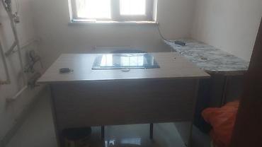 masaüstü ofis seti: Ofis mebeli dəsti - İş masası: Sağ tərəfdə 3 çekmecəli, ağac — 5