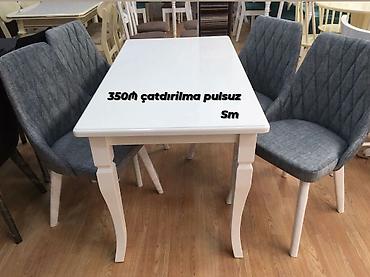 Ev və bağ: Mətbəx üçün, Yeni, Açılmayan, Dördbucaq masa, 4 stul — 3