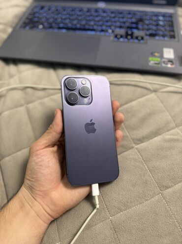 caydan qiymətləri: IPhone 14 Pro, 128 GB, Deep Purple, Zəmanət, Simsiz şarj, Face ID