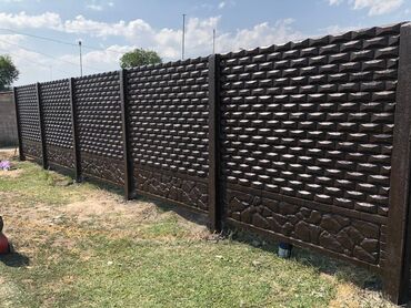 Железобетонные заборные плиты: Железобетонная заборная плита, Длина: 2 м, Высота: 2 м, Толщина: 40 мм, Новый — 2