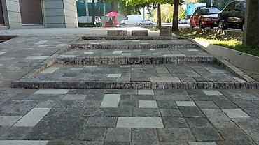 Тротуарная плитка: Тротуарная плитка вибролитая (комплектные наборы и бордюр) - Тип — 22