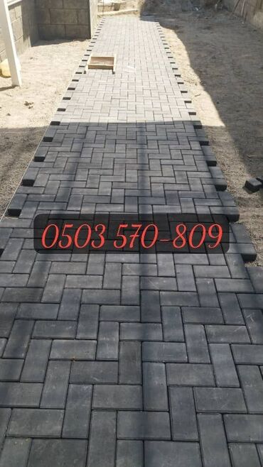 Брусчатка кирпич: Брусчатка кирпич, Другое применение, Бетонная, Литая, Новый, Укладка, Гарантия, Бесплатный выезд — 4