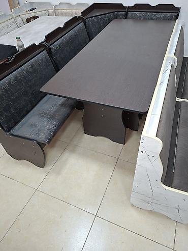 silver kitchen: Кухонный мягкий уголок, Новый, ЛДСП, цвет - Белый — 1