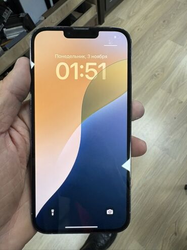 батарейка айфон 5: IPhone 13 Pro Max, Колдонулган, 256 ГБ, Sierra Blue, 79 %