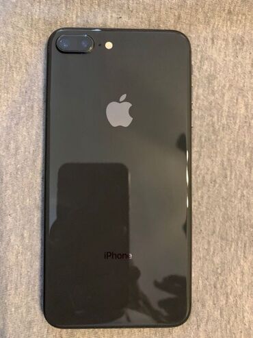 Apple iPhone: IPhone 8 Plus, Колдонулган, 64 ГБ, Black Titanium, Заряддоочу түзүлүш, 74 %