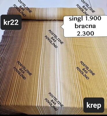 Posteljina: Bračna, Krep, bоја - Šareno, Domaće — 10