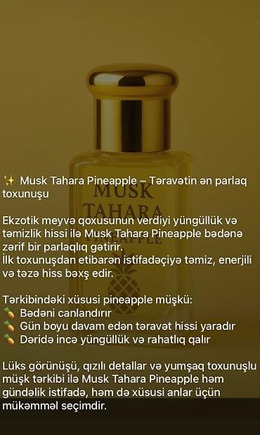 Gözəllik və sağlamlıq: Tam təbii sintetiksiz bitki tərkibli Dubai müşkləri ✨ BƏƏ'dən — 10
