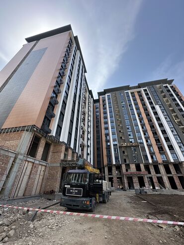 продажа домов в городе шопокове сокулукском районе: 2 комнаты, 46 м², Элитка, 14 этаж, ПСО (под самоотделку)