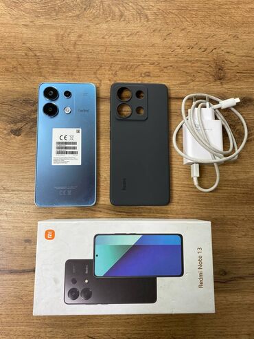 Redmi: Redmi, Redmi Note 13, Б/у, 128 ГБ, цвет - Синий, 2 SIM at lalafo.kg Redmi: Redmi, Redmi Note 13, Б/у, 128 ГБ, цвет - Синий, 2 SIM