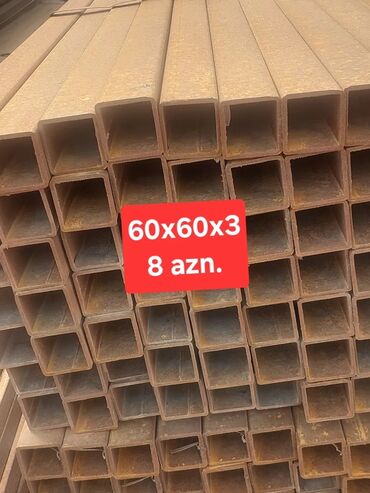 Digər metal məhsullar: Müxtəlif ölçülü kvadrat metal profillər. Bu profillər tikinti və — 3