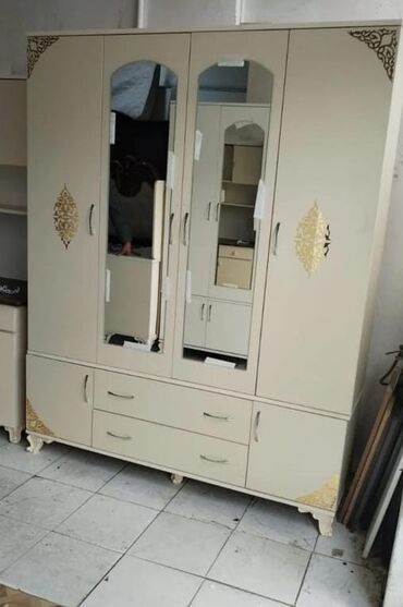 Dolablar: Yeni, Açılan, 4 qapılı Düz dolab, Qarderob, paltar dolabı, Azərbaycan — 11