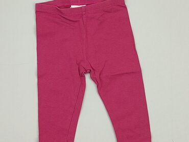 rozowe legginsy z wysokim stanem: Legginsy, Next, 3-6 m, stan - Dobry