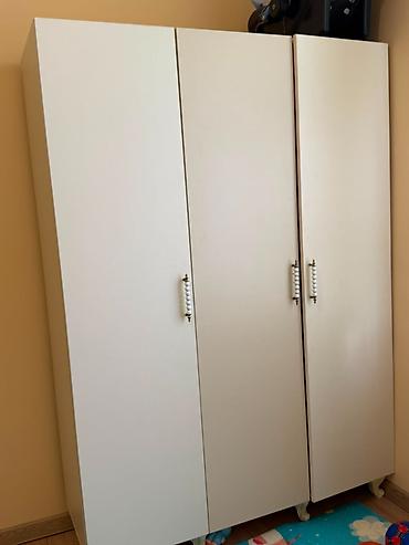 İşlənmiş, 3 qapılı, Ağ, Açılan, Düz dolab