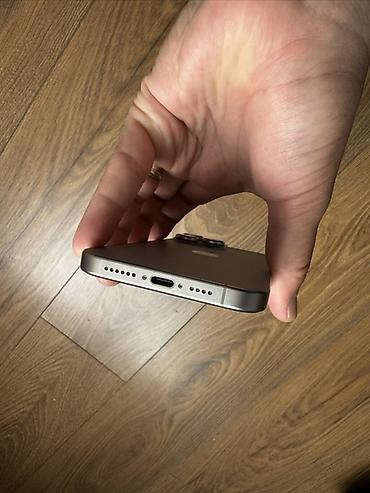 Мобильные телефоны и аксессуары: IPhone 15 Pro, Б/у, 512 ГБ, Natural Titanium, Зарядное устройство, Защитное стекло, Чехол, 87 % — 2