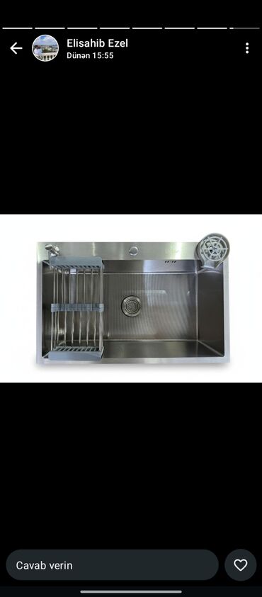 Mətbəx çanaqları: Kvadrat Mətbəx çanağı, Paslanmaz polad — 7