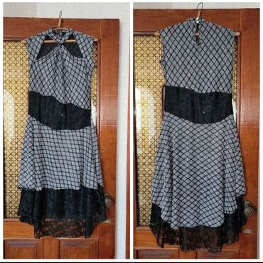 zhenskie botilony so shnurovkoi: Новое, блестящее платье с гипюром. Материал хлопок. Со спины длинее