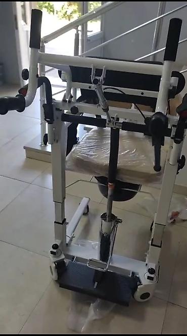 Xəstələr üçün unitazlar: Çoxfunksiyalı xəstə transfer qurğusu – liftli tualet/hamam kreslosu — 1