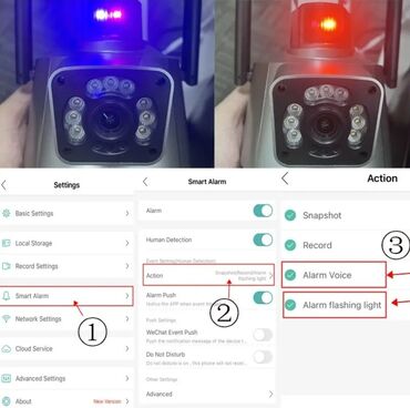 Video nadzor: Ip kamera PTZ kamera sa 2 sociva i sirenom 4k 8x zoom Kamera za — 11