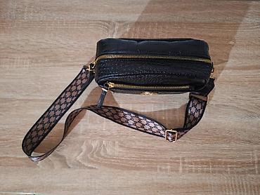 Torbe: Nova Mohito crna torbica dva kaiša, širok kaiš preko ramena Nova — 2