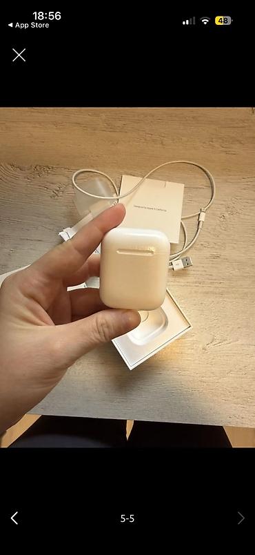 Qulaqcıqlar: İşlənmiş Simsiz (Bluetooth) Qulaqcıqlar, Apple, rəng - Ağ — 5