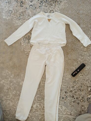 пижама бу: Комплект, цвет - Белый, Б/у
